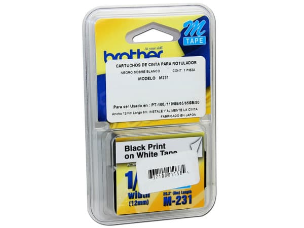 Cinta Negro-Blanco BROTHER M231.