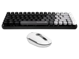 Kit Teclado Y Mouse Techzone Gradient Black Conexión Inalámbrica Con 85 Teclas Y Mouse Con 4 Botones DPI 1600 Color Negro. - imagen 2