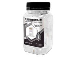 Plugs RJ-45 LinkedPro TC6-100, Cat 6, chapado de oro a 30 micras, bote con 100 piezas. - imagen 1