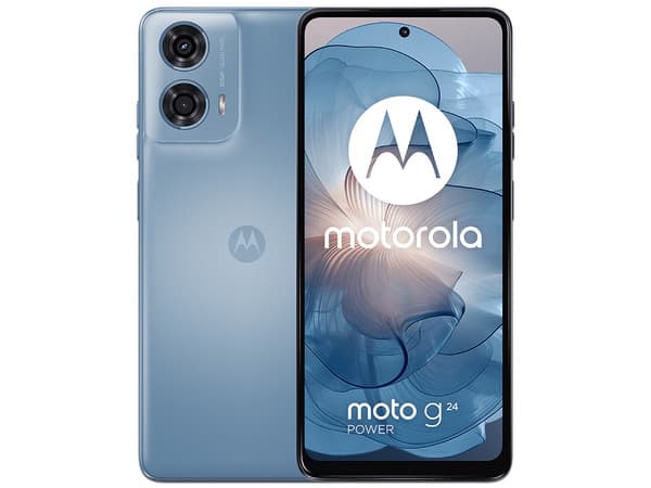 Smartphone Motorola XT2425-1 G24 Power: Procesador Helio G85 (hasta 2.0 GHz), Memoria RAM de 4GB, Almacenamiento de 256GB, Pantalla LCD Multi Touch de 6.6" HD+, Android 14, Color Azul Medianoche.