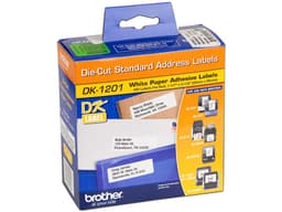 Etiqueta Blanca Adhesiva Pre-cortada Brother DK1201   - imagen 1