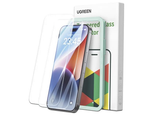 Protector De Pantalla UGREEN Alta Definición, Con Marco De Instalación, Para iPhone 16 Pro Max.