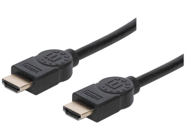 Cable HDMI 2.0 Manhattan, Longitud 1.0 m, Conector HDMI (M-M).