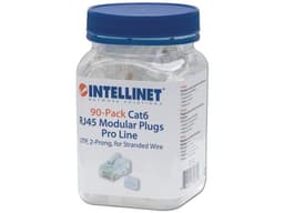 Plugs RJ-45 Intellinet, Cat6, UTP, bote con 90 piezas. - imagen 1