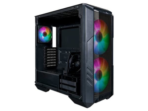 Gabinete Gamer Cooler Master MasterBox HAF 500, Mid-Tower, ATX (Sin Fuente de Poder). Color Negro.