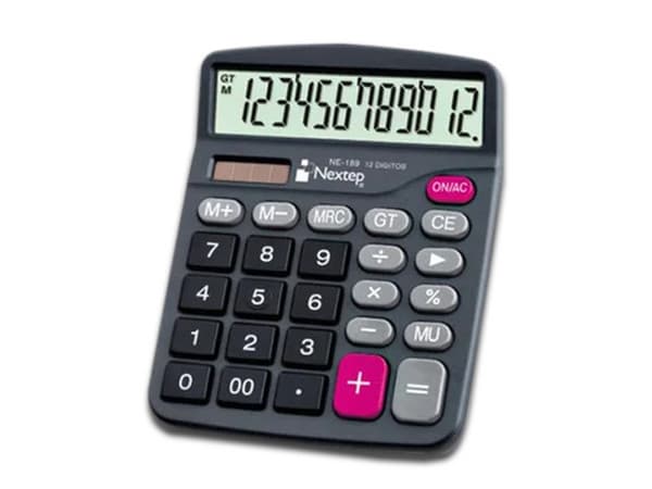 Calculadora de Escritorio Nextep NE-189 de 12 dígitos, 2 piezas.