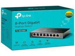 Switch TP-Link TL-SG108S, 8 Puertos RJ-45 10/100/1000Mbps, Color Negro. - imagen 3