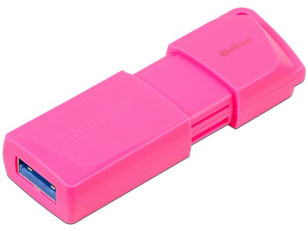 Unidad Flash USB 3.2 Kingston DataTraveler Exodia M de 64 GB, USB 3.2 Gen 1, Color Rosa.