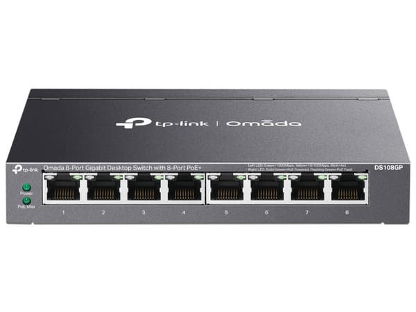Switch TP-Link Omada DS108GP  No Administrado Gigabit Ethernet (10/100/1000) PoE.
