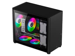 Gabinete Balam Rush Eris Jet, Mini-ITX, Cristal Templado, (No incluye fuente de poder). Color Negro. - imagen 2