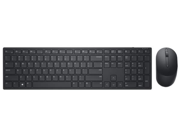 Kit de Teclado y Mouse Inalámbrico DELL KM5221W, Receptor USB. Color Negro.