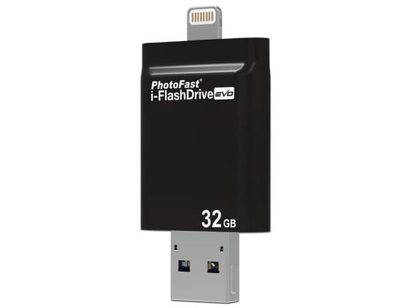 Lector con Memoria PhotoFast i-FlashDrive Evo de 32GB, Lighting, USB 3.0.