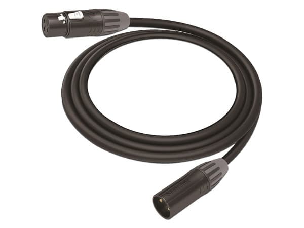 Cable XLR de 3 polos Cosmiconn, Conector Hembra-Macho, ideal para microfonía, 5m.