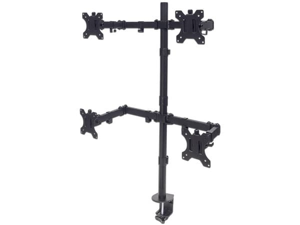 Soporte Manhattan para 4 monitores de 13" a 32".