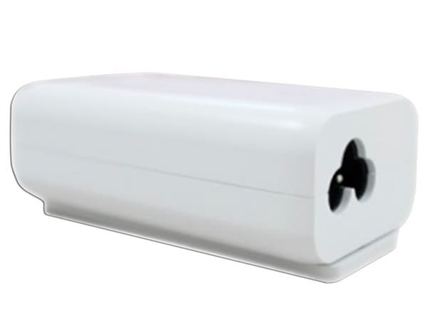 Inyector de corriente Grandstream de 2 puertos Gigabit Ethernet, PoE. Color Blanco.