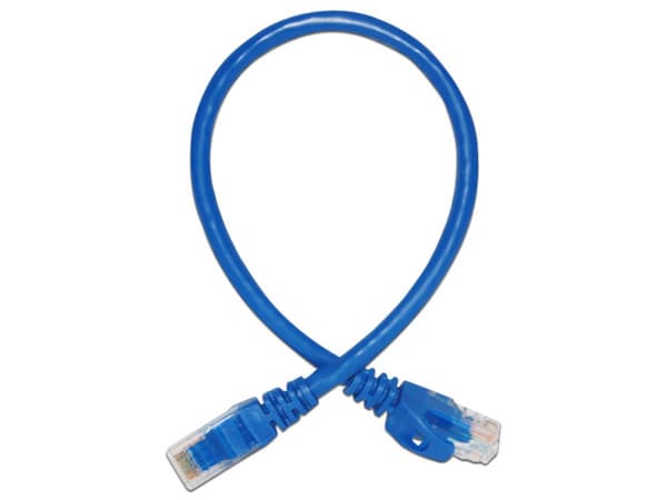 Cable RJ45 Cat6 UTP Enson P6003L Longitud 0.3 m Conector RJ45(M-M), 100% cobre. Color Azul.