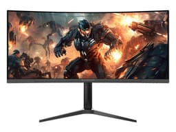 Monitor Gamer Curvo Balam Rush Ultra Explorer MXT34P de 34", Resolución 3440 x 1440 (UWQHD), FreeSync/G-Sync, Flicker Free, Eye Saver, Iluminación RGB, 1ms, 165Hz, Bocinas Integradas, Color Negro. - imagen 1