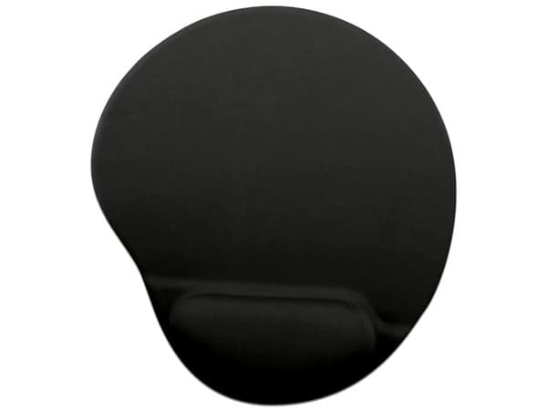 Mouse Pad BRobotix 500074N con reposa muñecas de Gel, Color Negro.