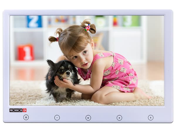 Monitor LED para Videovigilancia Provision ISR PR-TFT7D-W de 7", 800 x 480p. Color Blanco.