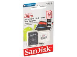 Memoria SanDisk Ultra MicroSDHC UHS-1 de 32 GB, Clase 10, Incluye adaptador SD. - imagen 1
