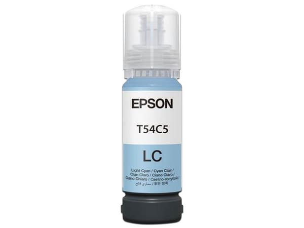 Botella de Tinta Epson T54C520, Cian Claro, para SureLab D570, 70 ml.