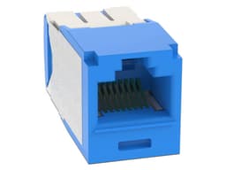 Conector Jack Panduit RJ-45 Cat6a, UTP. Color Azul. - imagen 1