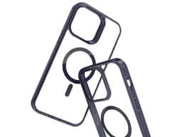 Funda protectora Tekku GStyle para iPhone 15 Plus, Compatible con MagSafe, Transparente con bordes negros. - imagen 2