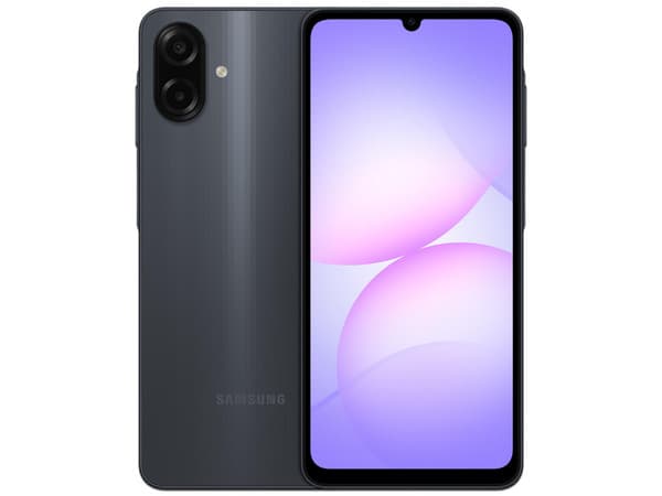 Smartphone Samsung Galaxy A07:Procesador MediaTek Helio G85,Memoria RAM de 4GB, Almacenamiento de 64GB,Pantalla LCD Multi Touch de 6.7" HD+,Bluetooth 5.3, Wi-Fi,Cámara Principal de 50MP,Android 15, Color Negro.