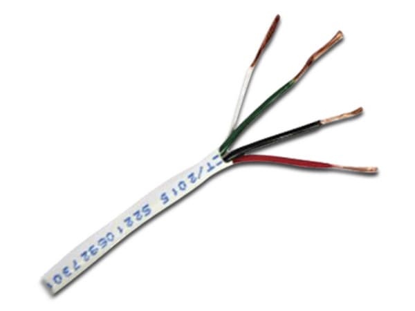 Bobina de Cable Condumex CL2R para alarma, 4/22AWG. Color Blanco.