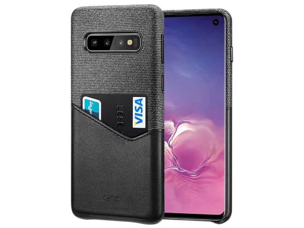Funda protectora ESR Metro Wallet, Compatible con Samsung S10, Ranura para Guardar Tarjetas, Color Negro.