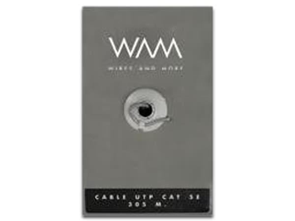 Bobina de Cable Cat5e (UTP) caja con 305 m, Gris