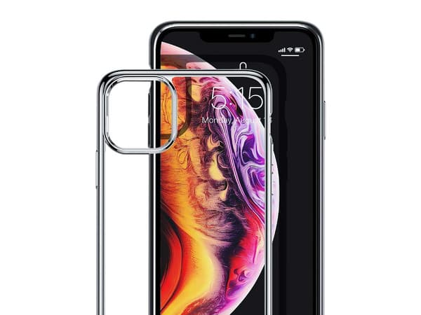 Funda protectora ESR Essential Crown Transparente para iPhone 11 Pro, borde Color Plata.