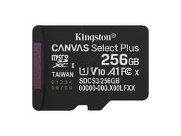 Memoria Kingston MicroSDXC UHS-I U1 Canvas Select Plus de 256GB, Gen 3, 150 MB/s, Clase 10. Incluye adaptador. - imagen 3