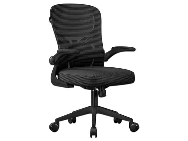 Silla de Oficina Acteck Flux Base EC343, Reposabrazos Abatibles, Soporta hasta 100Kg, Color Negro.