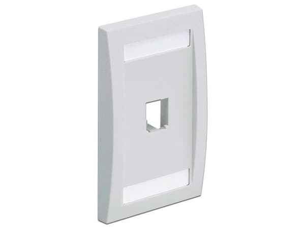 Placa de Pared Vertical Panduit CFPE1WHY, 1 Puerto. Color Blanco.