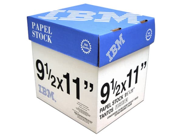 Papel Stock IBM, 9.5 x 11 pulgadas, 1 Tantos.