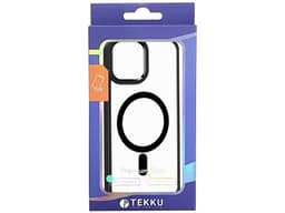 Funda TEKKU TK-01-007-004-01 ClrColor para iPhone 15 PLUS, Color Transparente Negro, Compatible con MagSafe. - imagen 3