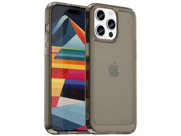 Funda Protectora TEKKU Rugged para iPhone 15 PRO MAX, Color Humo.