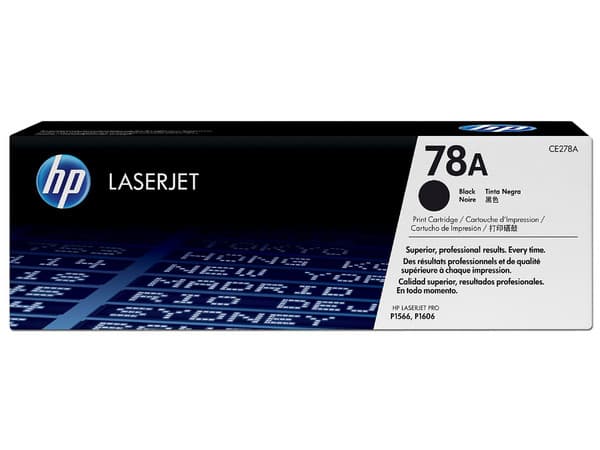 Cartucho de tóner HP 78A Negro Laserjet Original (CE278A).