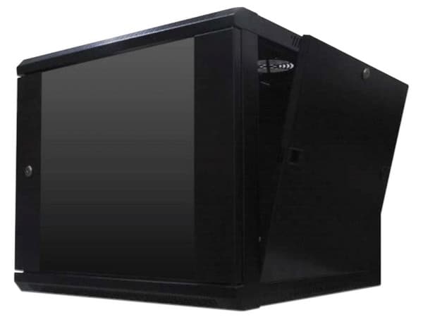 Gabinete WAM WAM-WC12UR06-A, Montaje en Pared, 12U, Color Negro.