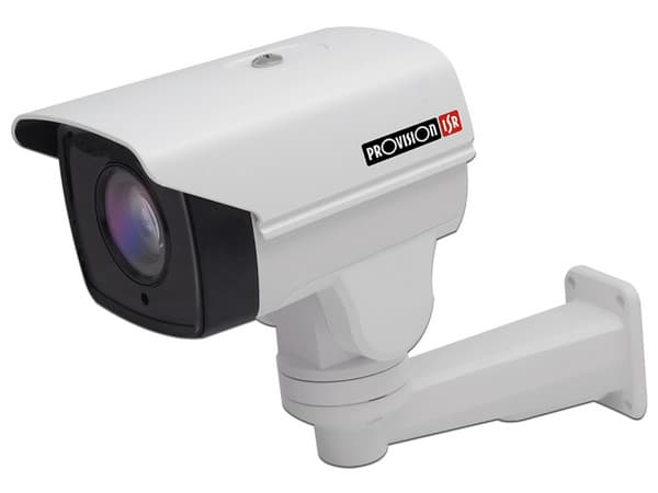 Cámara PTZ tipo bala Provision ISR I5PT-390AX4 de 2MP, AHD, soporta CVI/TVI 1080p, zoom óptico x4, IR hasta 50 metros, lente vari-focal 2.8-12mm, IP66.