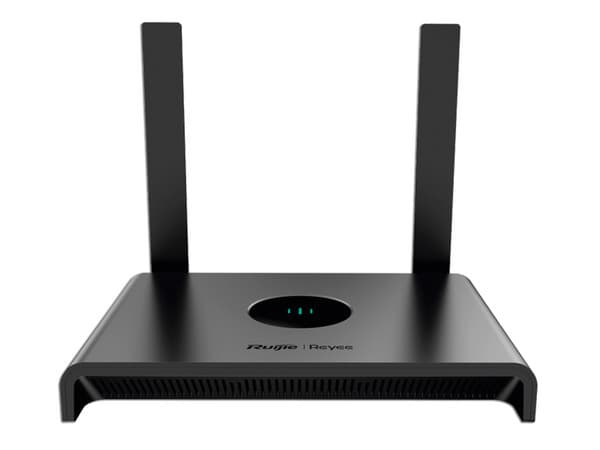 Router Ruijie RG-EW300N, Hasta 16 usuarios concurrentes, con desempeño de 300 Mbps. Color Negro.