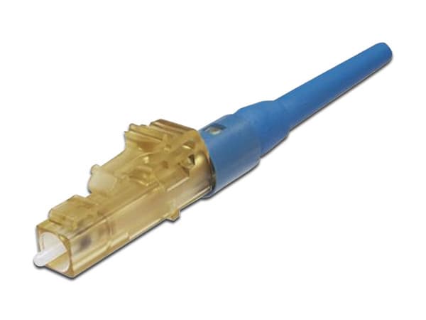 Conector de Fibra Óptica PANDUIT FLCSSCBUY, LC Simplex OptiCam, Monomodo 9/125 OS2, Pre-pulido, Color Azul.