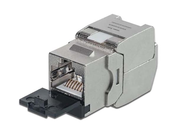 Modulo Jack LinkedPro LPKJHC6A tipo STP Keystone, RJ-45 Cat6A con tapa.