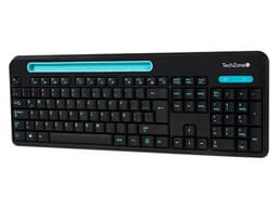Kit De Teclado y Mouse Inalámbrico TechZone, Receptor USB. Color Negro. - imagen 2