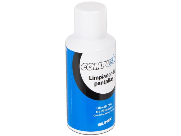 Limpiador de pantallas y protector anti-estático repelente al polvo Silimex, 170ml.