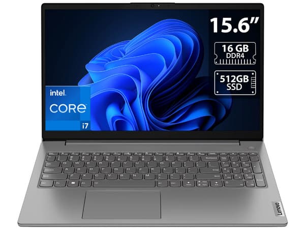 Laptop Lenovo V15 G4 IRU: Procesador Intel Core i7 13620H (hasta 4.9 GHz), Memoria de 16GB DDR4, SSD de 512GB, Pantalla de 15.6" LED, Video UHD Graphics, S.O. Windows 11 Pro (64 Bits).Incluye garantía extendida 1 a 3 años