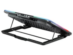 Base para Laptops Acteck Froost Raw BE630, Ventilador Integrado, 7 Niveles de Ajuste, Soporte para celular, Color Blanco. - imagen 2