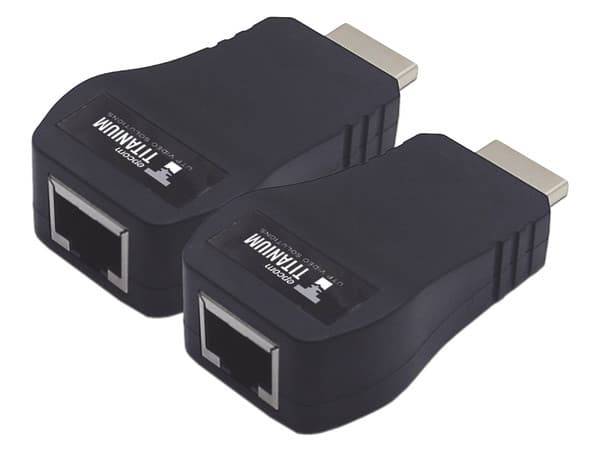 Extensor y Combertidor Epcom TTHDMI2RJ, HDMI a UTP (M-H), Cat5e, Cat6, Color Negro.