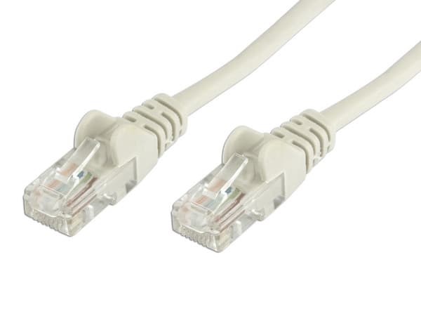 Cable de red, Cat5e, UTP RJ-45 Macho / RJ-45 Macho, 1.0 m, Gris